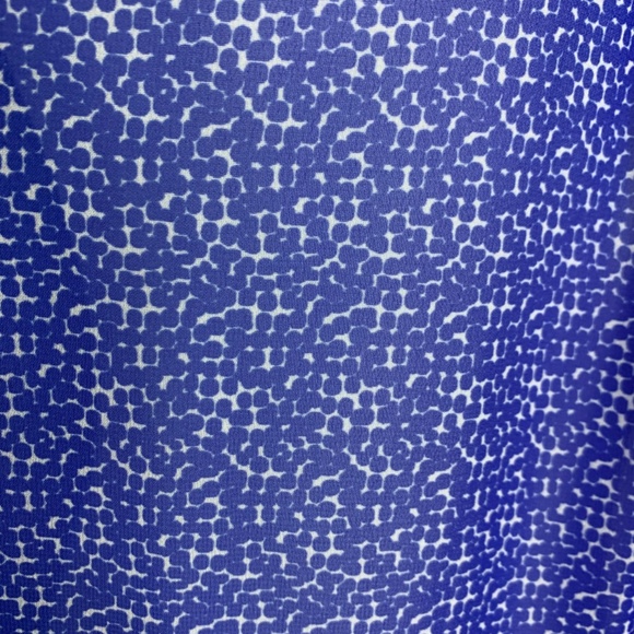 ana Blue White Print Sheer Long Sleeve Top Women's Size L Casu… - Picture 7 of 10